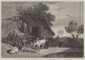 Un patio de heno de Joseph Mallord William Turner